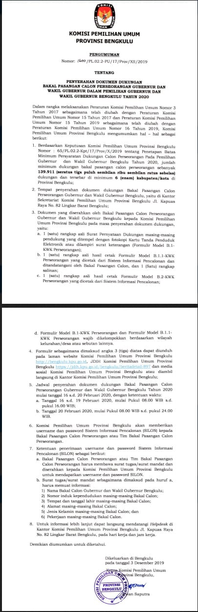 provinsi bengkulu
